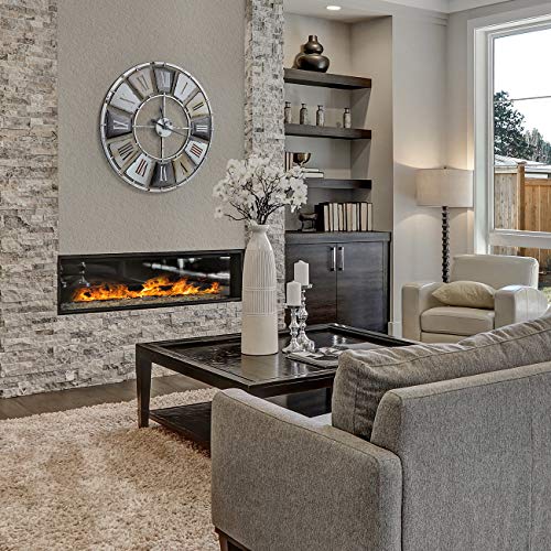 Vintage Industrial 24” Wall Clock with Roman Numerals