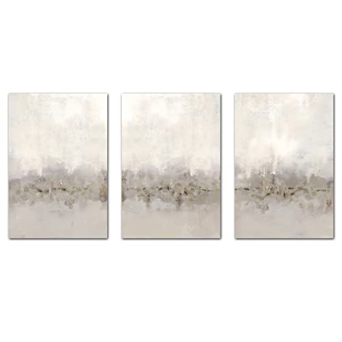 Beige and Gray Minimalist Abstract Wall Art