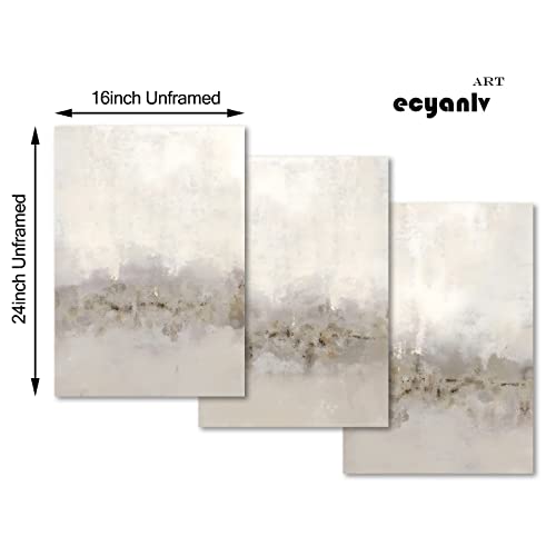 Beige and Gray Minimalist Abstract Wall Art