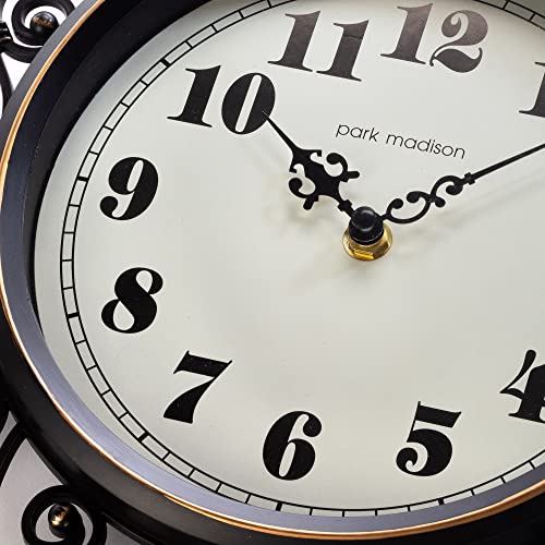 Park Madison 12-Inch Vintage Iron Wall Clock