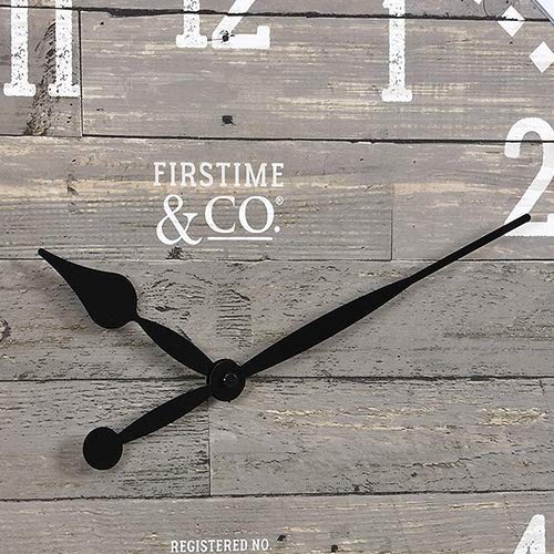FirsTime Gray Arlo Large Vintage Wall Clock