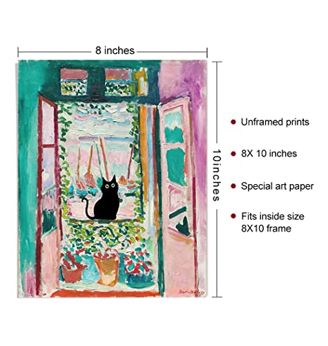 Henri Matisse Cat Wall Art Print 8x10