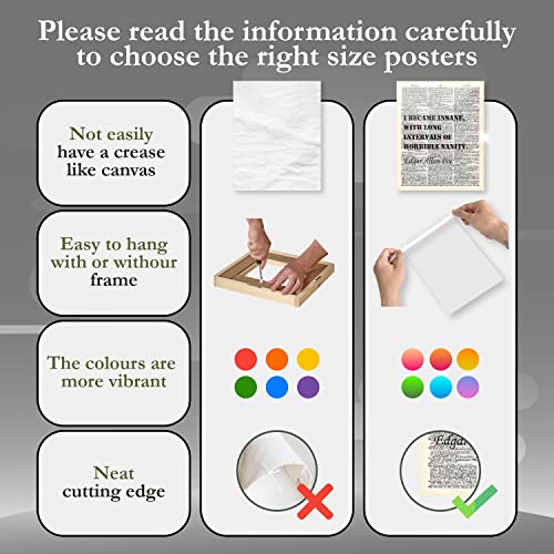 Edgar Allan Poe Vintage Art Poster Print