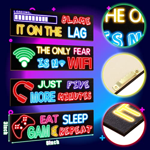 Colorful Gaming Wall Art Set for Kids Decor