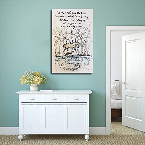 Charlie Illustrator Mackesy Poster The Boy The Mole The Fox by Charlie Mackesy Poster Room Wall Art Canvas Poster Bedroom Decor Sports Landscape Office Room Decor Gift Style 12x18inch(30x45cm)