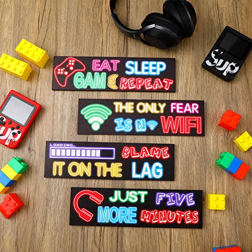 Colorful Gaming Wall Art Set for Kids Decor