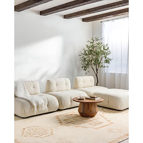 Becki Owens x Surya Solana Medallion Area Rug , 9'2" x 12', Beige