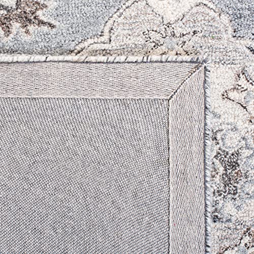 Safavieh Suzani Collection 10' x 14' Grey/Ivory SZN331A Handmade Boho Wool Area Rug