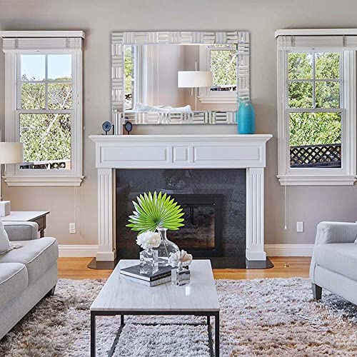 Large Rectangle Wall Mirror for Bathroom & Decor