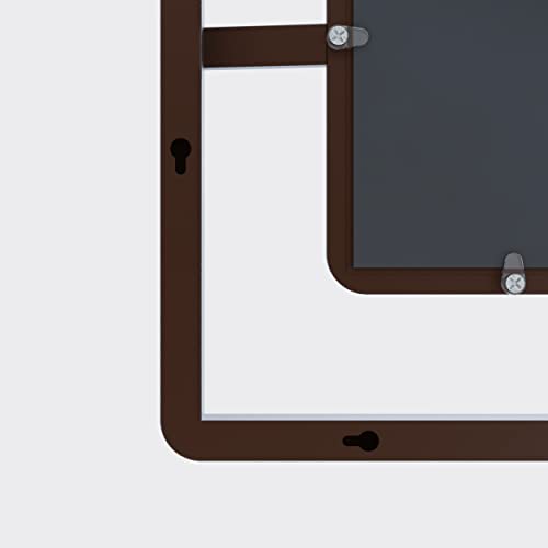 Rust Color Metal Frame Farmhouse Wall Mirror 45"x30