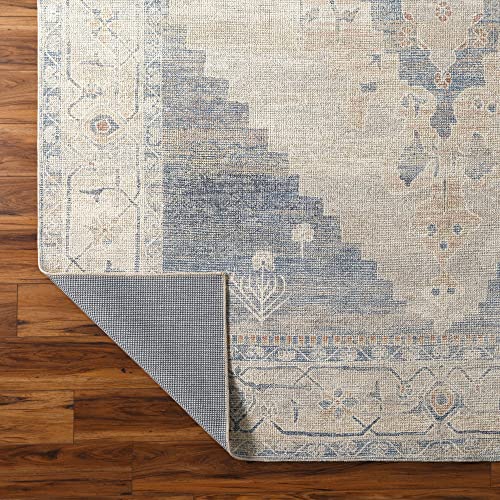 Becki Owens x Surya Luca Medallion Area Rug , 9'2" x 12', Pewter