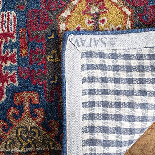 Safavieh Heritage Collection 9' x 12' Navy/Red HG426N Handmade Traditional Oriental Wool Area Rug