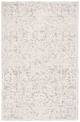 Safavieh 8' x 10' Ivory/Brown Wool Area Rug
