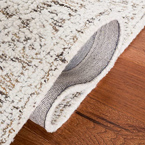 Safavieh 8' x 10' Ivory/Brown Wool Area Rug
