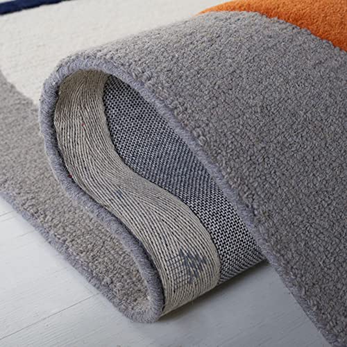 Safavieh Rodeo Drive Collection 9' x 12' Grey/Black RD883F Handmade Mid-Century Modern Abstract Wool Area Rug