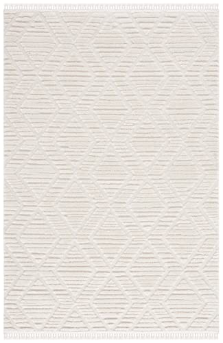 Safavieh Urban Collection 9' x 12' Ivory URB208A Moroccan Rustic Tassel Fringe Area Rug