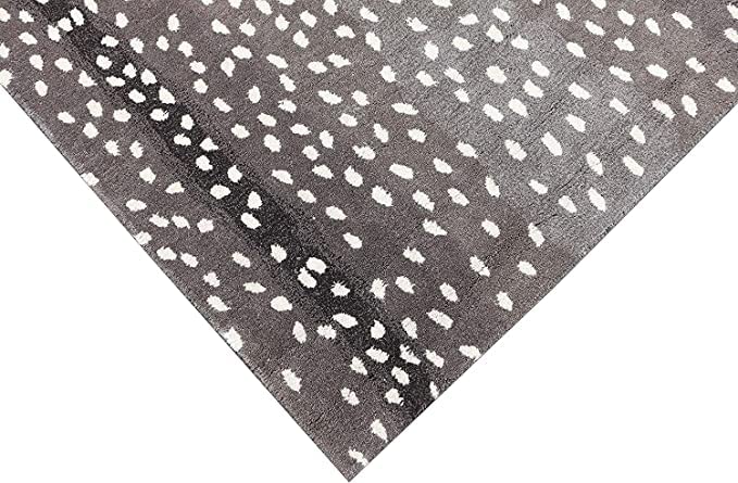 Restoration and Renovation Antelope Cheetah Blue Animal Contemporary Handmade 100% Woolen Area Rugs & Carpets (Mink, 12x9)