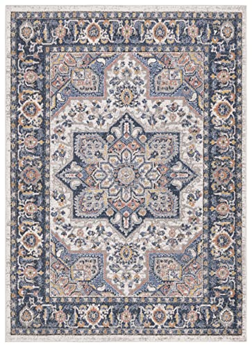 Safavieh Astoria Collection 9' x 12' Blue/Rust ASA404M Oriental Non-Shedding Area Rug