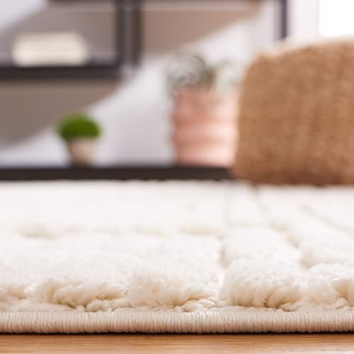 Safavieh Urban Collection 9' x 12' Ivory URB208A Moroccan Rustic Tassel Fringe Area Rug