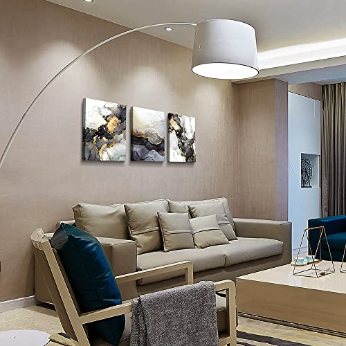 Framed Abstract Canvas Wall Art - 3 Pieces