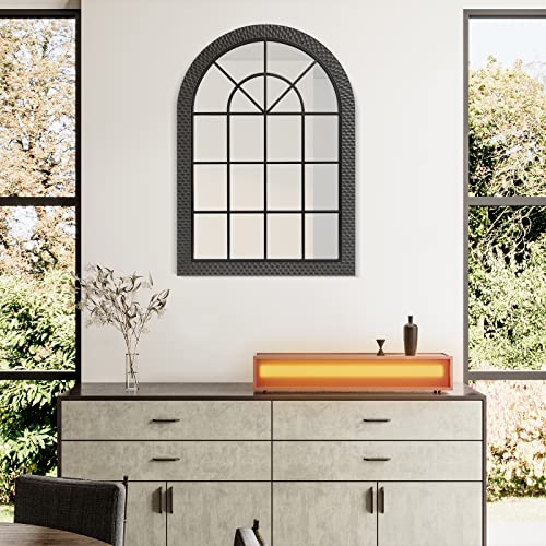 Arched Modern Farmhouse Wall Mirror, 43 x 30in