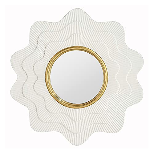 TAISK Large Modern Round Wall Mirror with HD Silver Mirror Decorative Mirror for Bedroom, Living Room, Kitchen, Bedroom, and Entryway