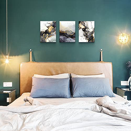 Framed Abstract Canvas Wall Art - 3 Pieces