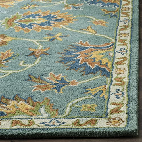 Safavieh Heritage Collection 10' x 14' Light Blue HG651A Handmade Traditional Oriental Wool Area Rug