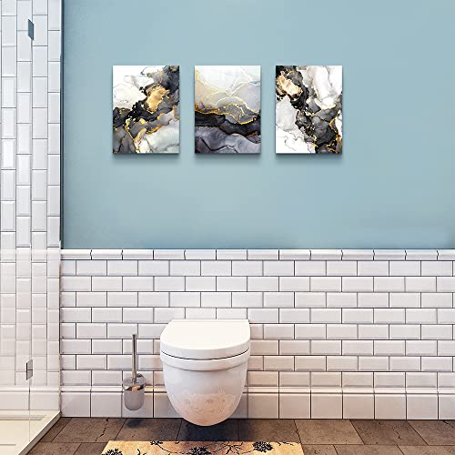 Framed Abstract Canvas Wall Art - 3 Pieces