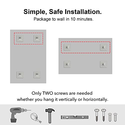 Frameless Rectangular Wall Mirror with Beveled Edge