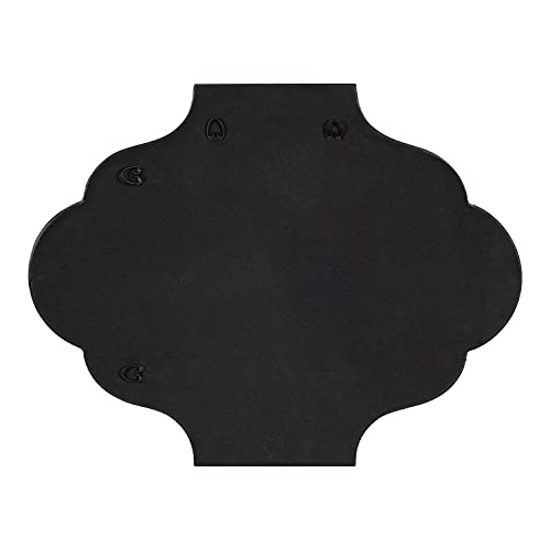 Kate and Laurel Rowla Modern Scalloped Wall Mirror, 18 x 24, Gold, Glam Decorative Mirror with Unique Shape
