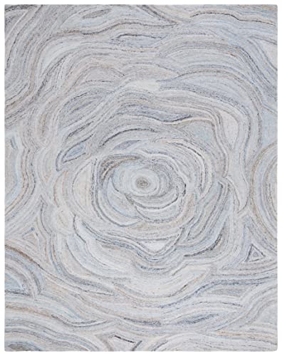 Safavieh Abstract Collection 8' x 10' Beige/Blue ABT148M Handmade Area Rug