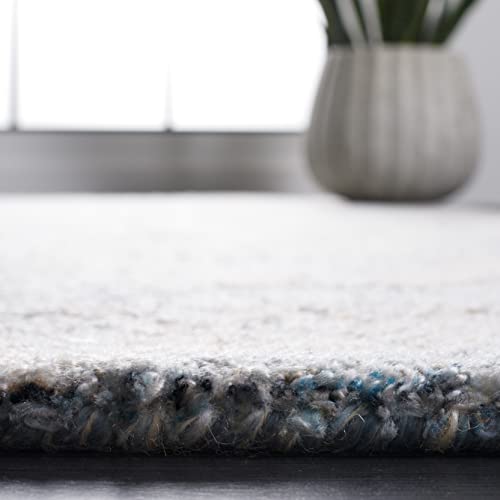 Safavieh Abstract Collection 8' x 10' Beige/Blue ABT148M Handmade Area Rug