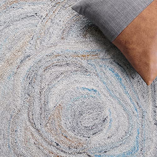 Safavieh Abstract Collection 8' x 10' Beige/Blue ABT148M Handmade Area Rug