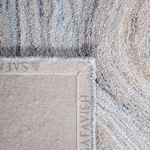 Safavieh Abstract Collection 8' x 10' Beige/Blue ABT148M Handmade Area Rug