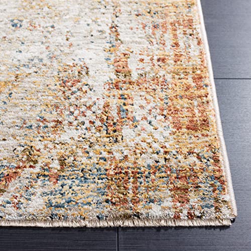 Safavieh Silverado Collection 9' x 12' Ivory/Gold SVD104A Modern Contemporary Abstract Area Rug