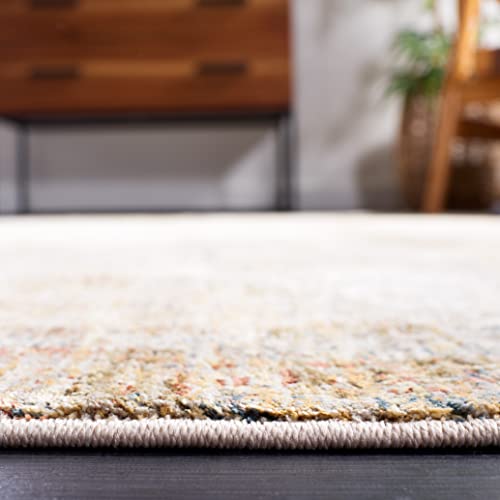 Safavieh Silverado Collection 9' x 12' Ivory/Gold SVD104A Modern Contemporary Abstract Area Rug