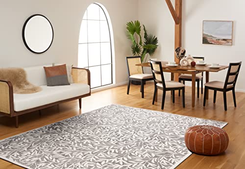 Safavieh Jardin Collection 8' x 10' Grey/Ivory JAR753F Handmade Contemporary Wool Area Rug