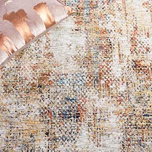 Safavieh Silverado Collection 9' x 12' Ivory/Gold SVD104A Modern Contemporary Abstract Area Rug