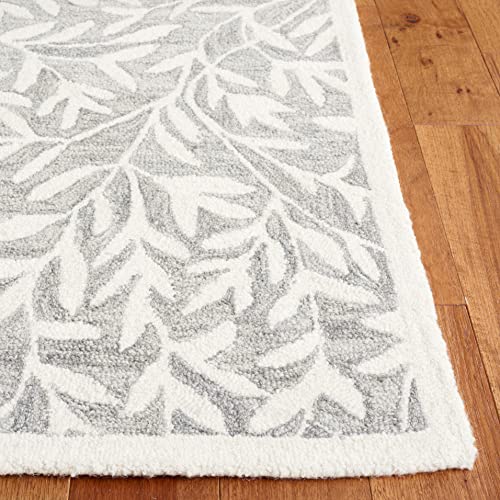 Safavieh Jardin Collection 8' x 10' Grey/Ivory JAR753F Handmade Contemporary Wool Area Rug