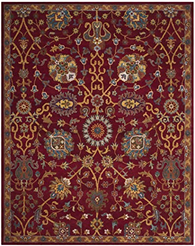 Safavieh Heritage Collection 11' x 15' Red HG655A Handmade Traditional Oriental Wool Area Rug