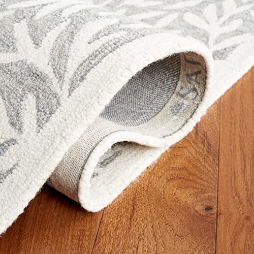 Safavieh Jardin Collection 8' x 10' Grey/Ivory JAR753F Handmade Contemporary Wool Area Rug