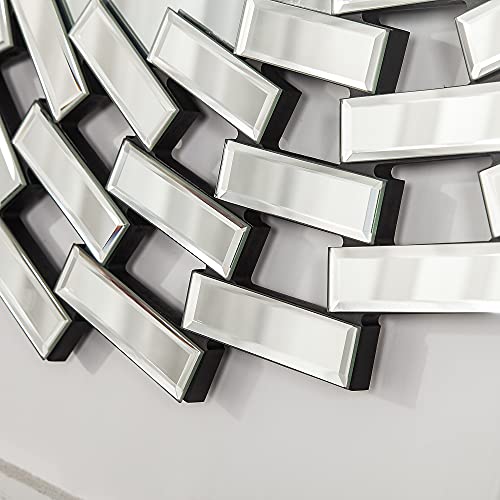 31.5'' Silver Round Beveled Wall Mirror