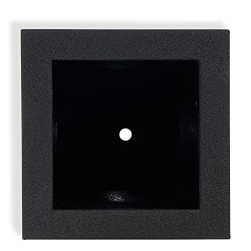 Kensington Tall Modern Column Planter - Black