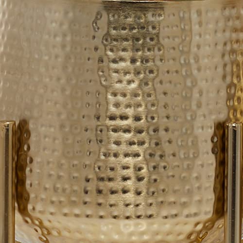 CosmoLiving Metal Round Planters with Stands, Set of 2