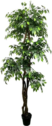 6.5' Tall Ficus Tree - Realistic Faux Plant