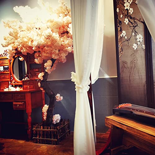 Large Artificial Cherry Blossom Tree Tall Faux Cherry Blossom Tree Artificial Plant for Home Garden Wedding Floral Decoration 2×1.5m