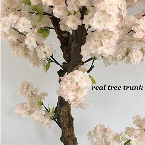 Large Artificial Cherry Blossom Tree Tall Faux Cherry Blossom Tree Artificial Plant for Home Garden Wedding Floral Decoration 2×1.5m