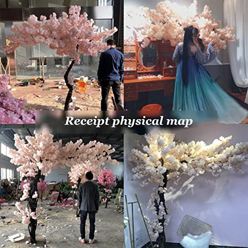 Large Artificial Cherry Blossom Tree Tall Faux Cherry Blossom Tree Artificial Plant for Home Garden Wedding Floral Decoration 2×1.5m