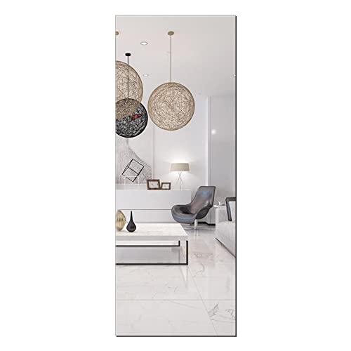 Ashe Full Body Adhesive Mirror, Kids Safe, Workout Mirrors for Home Gym, Acrylic Mirror Bedroom Over The Door or Bed Mirror